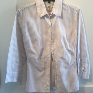 Banana republic  white purple shirt XSP